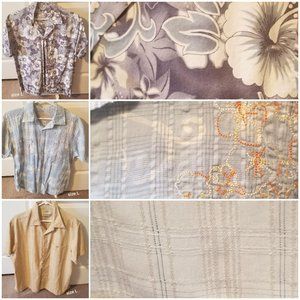 3 Men's short sleeve button up shirts